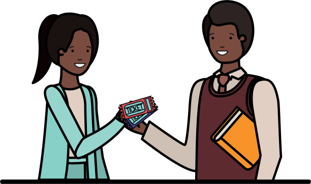 夫妇与购物袋和书日记图片下载