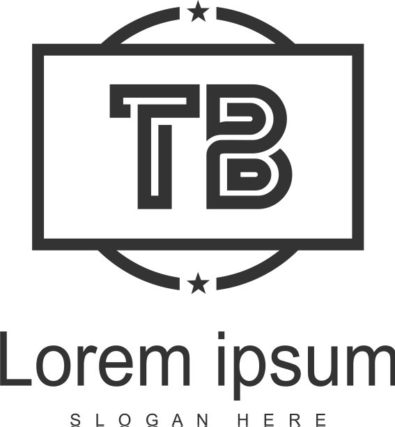 TB首字母现代框架标志模板图片下载