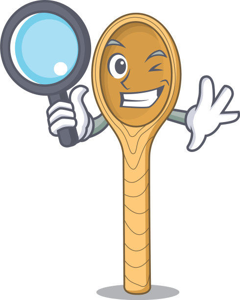 侦探木勺人物卡通图片下载