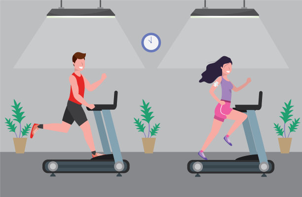 健身锻炼的卡通图片下载