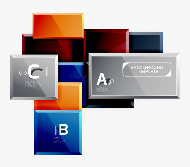 最小的方形横幅抽象背景图片下载