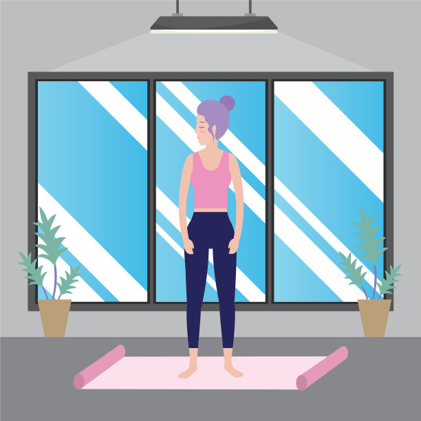 女人和瑜伽图片下载