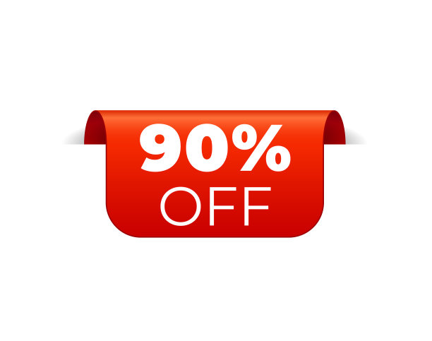 红色横幅丝带在白色背景顶部书签图片下载