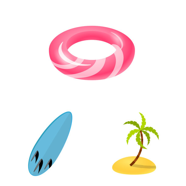 孤立对象设备和游泳符号图片下载