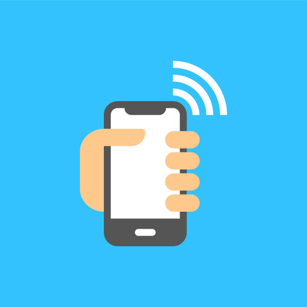 手机在手与wifi符号图标图片下载