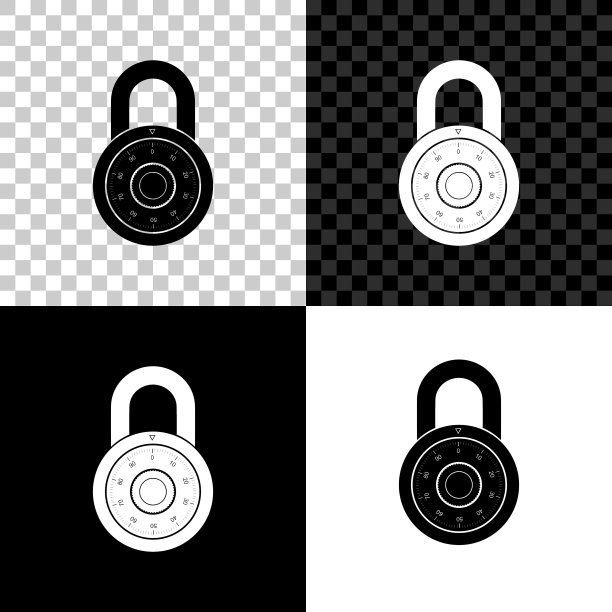 安全密码锁轮图标图片下载