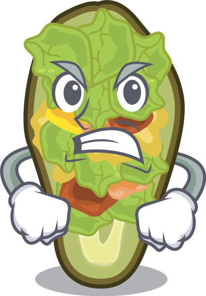 角色板上的愤怒鳄梨图片下载