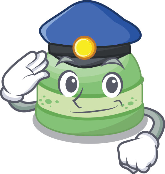 警察开心果蛋糕碟卡通图片下载