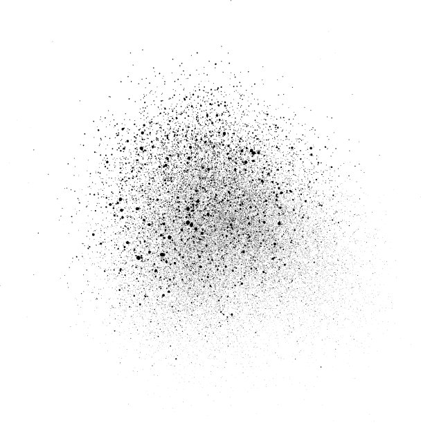 涂鸦微妙的喷黑色元素图片下载