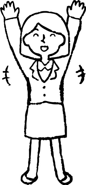 黑白商业女性的脸和姿势图片下载