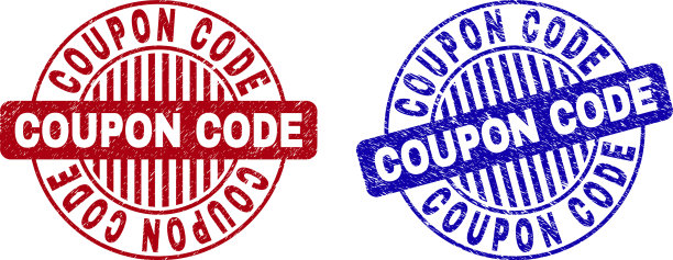 垃圾优惠券代码纹理圆形邮票图片下载