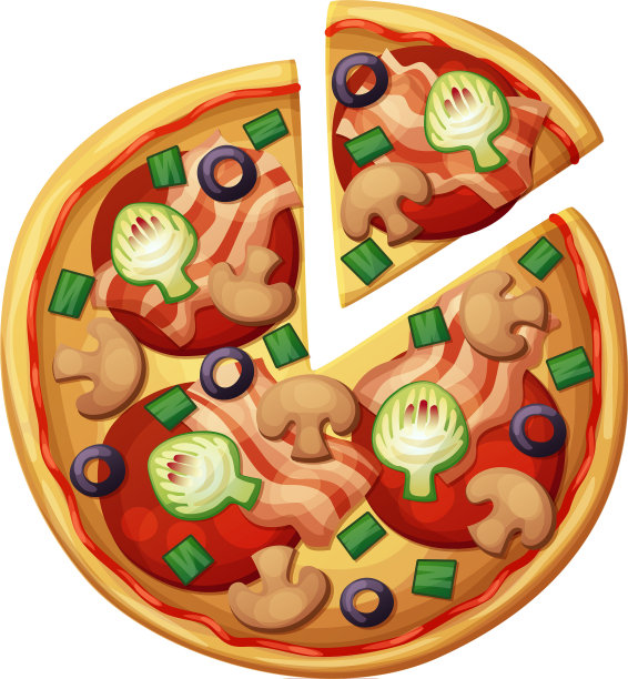 披萨俯视图，房间，洋蓟，橄榄图片下载