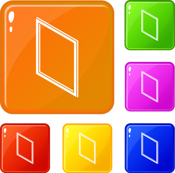 金属塑料窗口框图标设置颜色图片下载