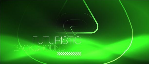 黑色抽象背景与霓虹灯颜色图片下载