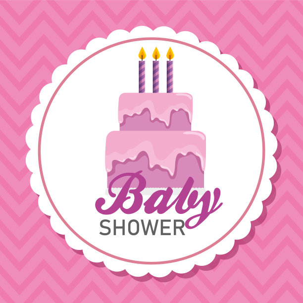 用蜡烛装饰粉色蛋糕图片下载