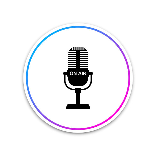麦克风图标隔离在白色背景上图片下载