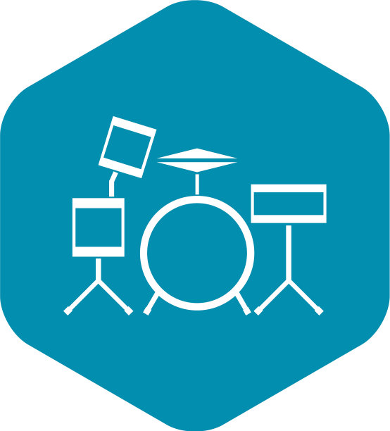 鼓套件图标样式简单图片下载