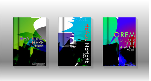 设计背景封面与彩色抽象图片下载