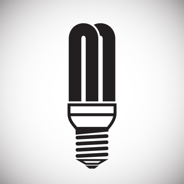 灯图标在白色背景的图形和网页图片下载