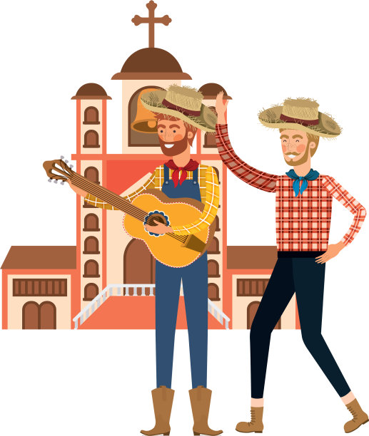 农民和有乐器的人图片下载