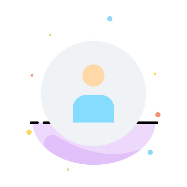 人工人基本UI抽象平面颜色图标图片下载