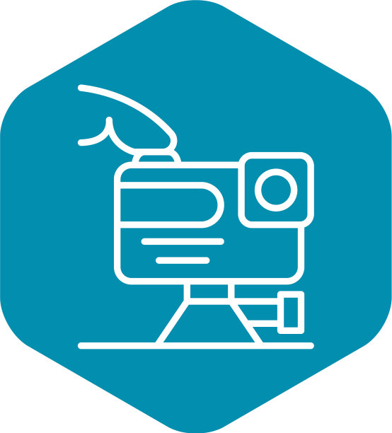 播放动作相机图标轮廓风格图片下载