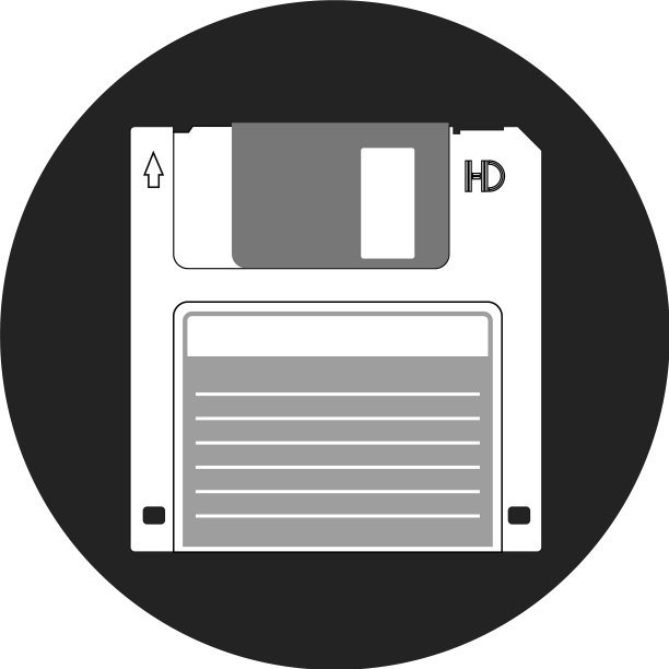 软盘圆形图标图片下载