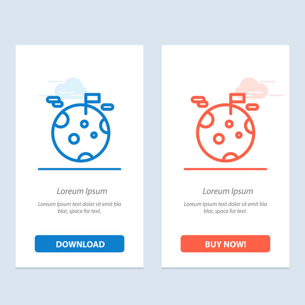 行星气体巨星太空蓝色和红色下载图片下载