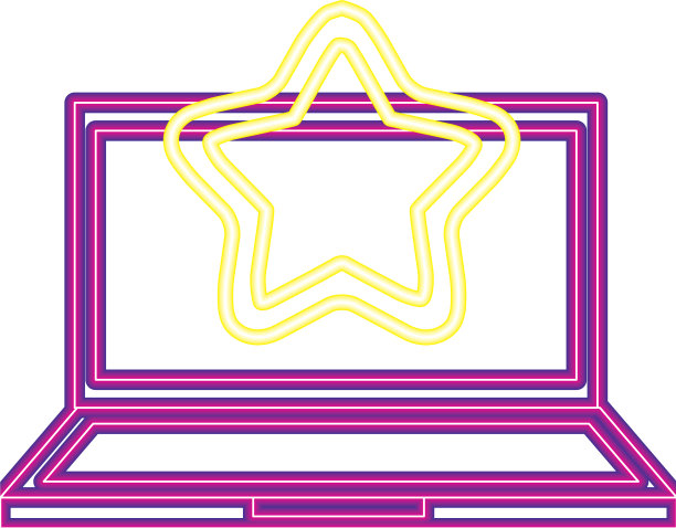 笔记本电脑星霓虹视频游戏图片下载