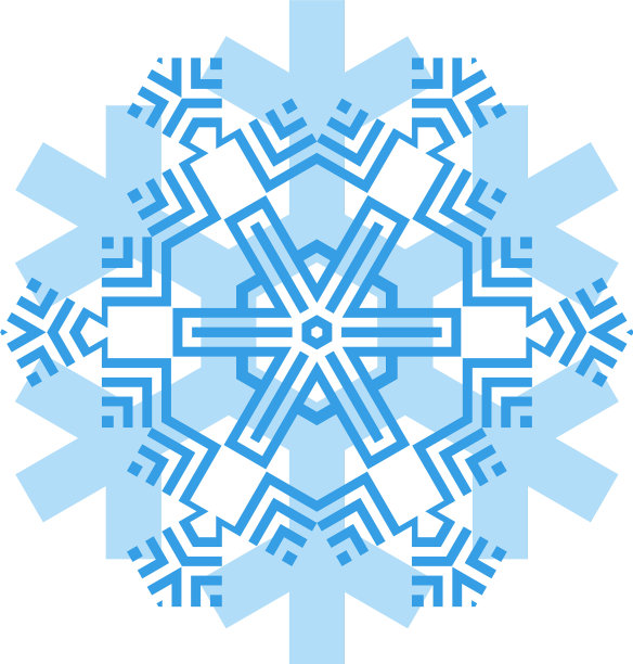 简单的雪花图标孤立在白色背景图片下载