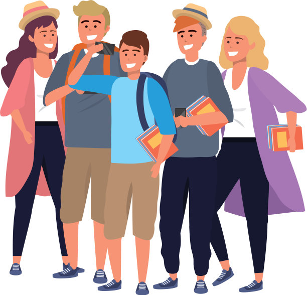 千禧一代在自拍图片下载