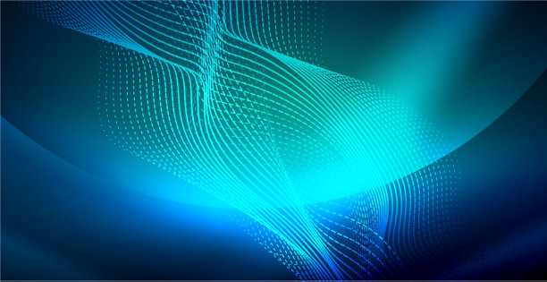 霓虹灯波背景图片下载