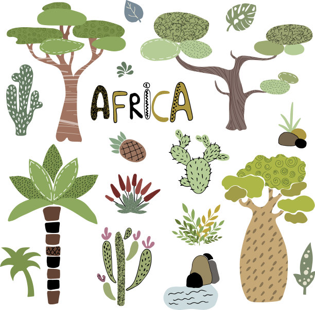 可爱的非洲集图片下载