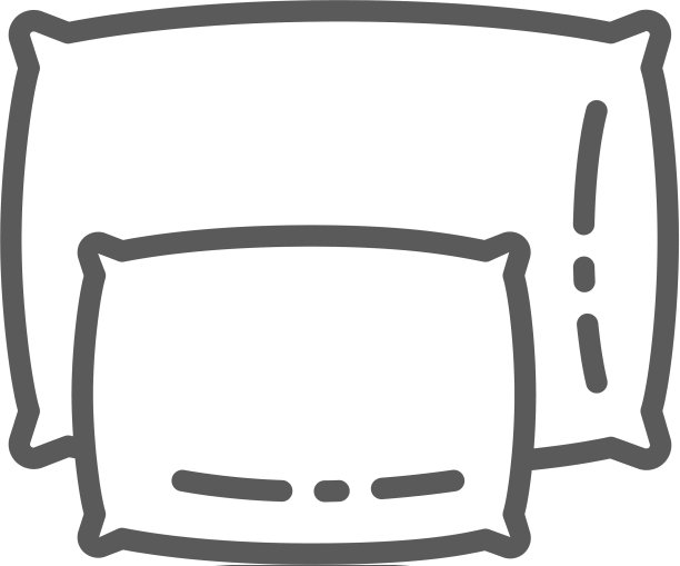 大大小小的枕头线图标图片下载