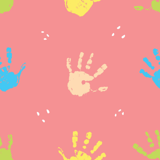 手工邮票无缝图案油漆染色背景图片下载