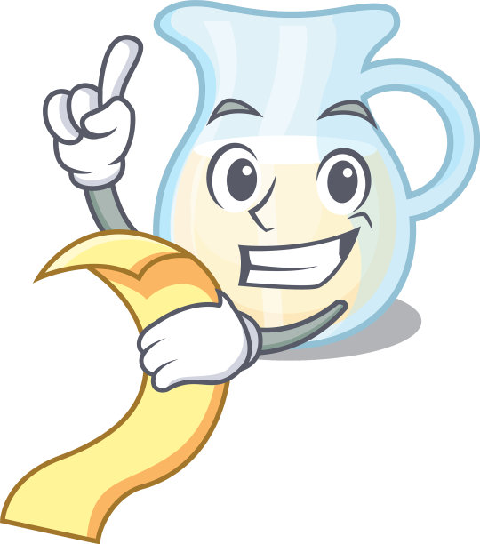 用菜单上的牛奶壶完全装满图片下载