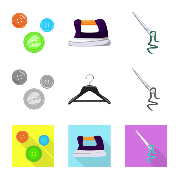 孤立物体工艺和手工艺品标志集图片下载