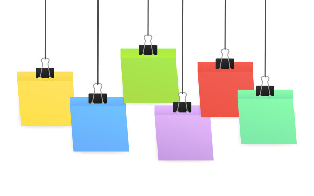 彩色粘纸、便笺、便笺、纸、股票图片下载