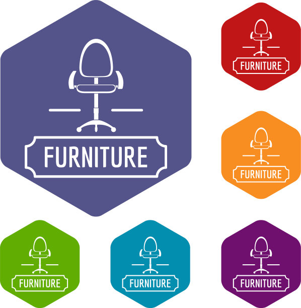 椅子家图标六面体图片下载