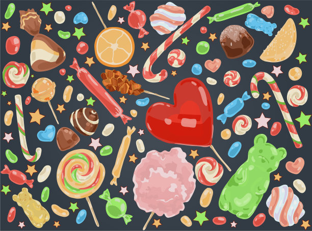 糖果产品，美味的甜点图片下载