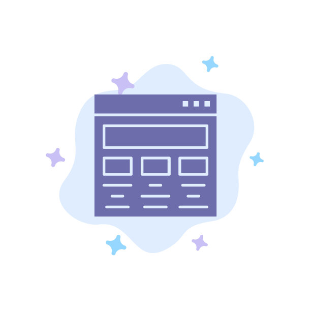 平面设计手绘网页图形图标蓝色图片下载