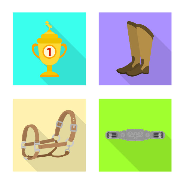 隔离对象跟踪和赛车图标集图片下载