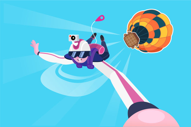 自由落体的跳伞者图片下载