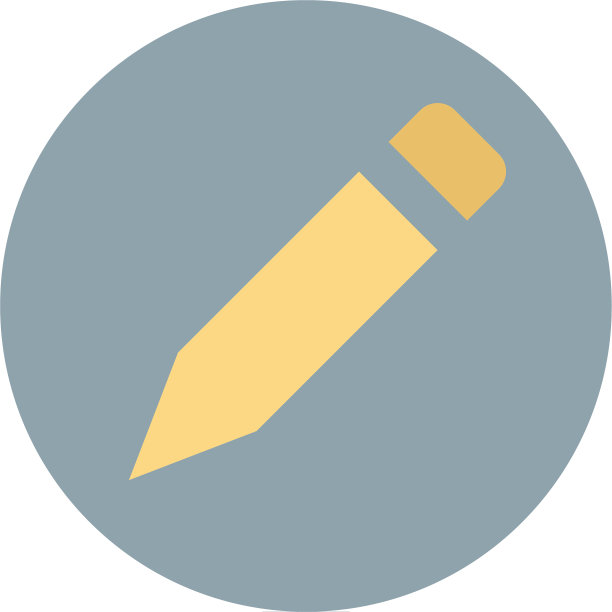 基本铅笔文字平面颜色图标图标横幅图片下载