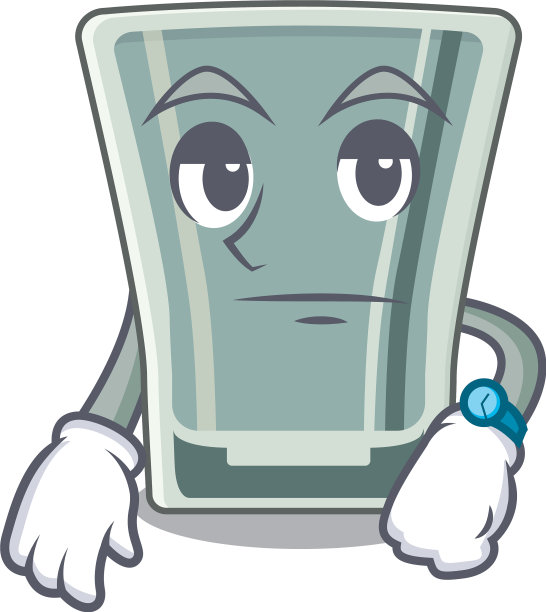 在卡通木制桌子上等着小酒杯图片下载