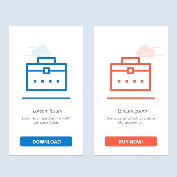 包工人包用户界面蓝色和红色图片下载