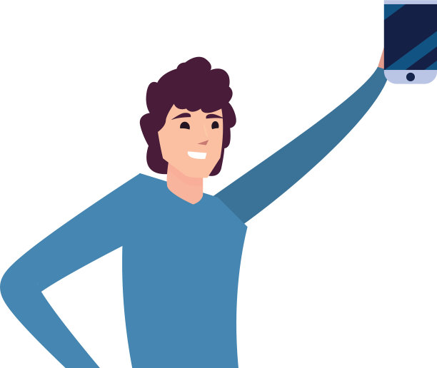 男人拿着智能手机年轻快乐的人图片下载