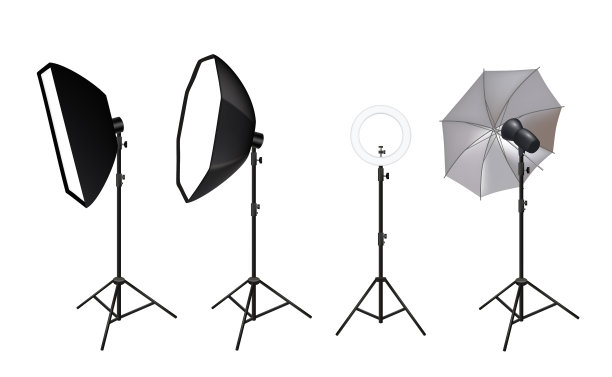 逼真的聚光灯照片视频配件图片下载