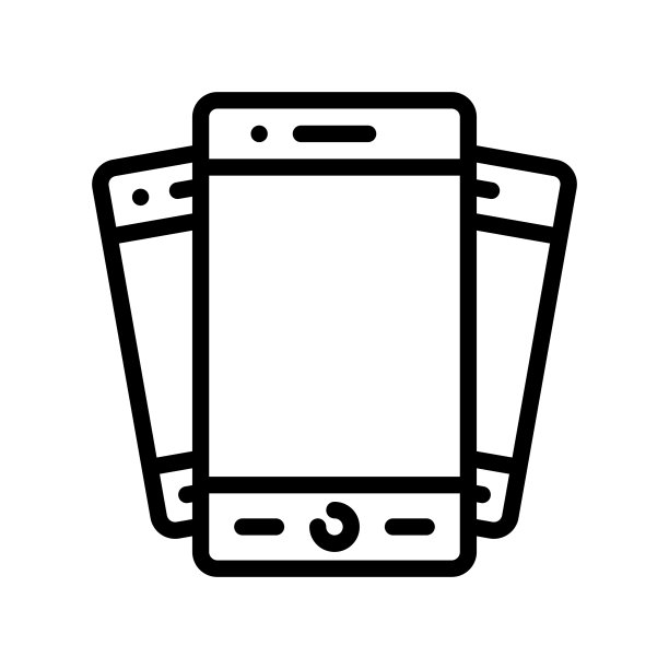 手机电子设备线条可编辑图标图片下载