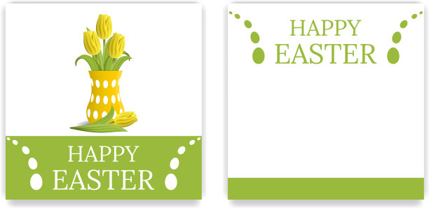 复活节派对邀请函和贺卡图片下载